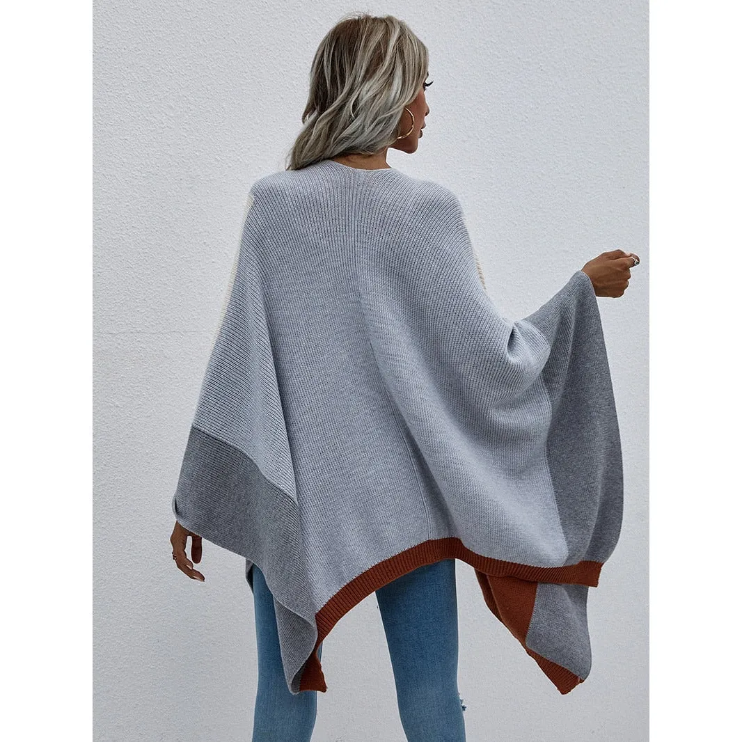 Vintage Patchwork Poncho Cardigan