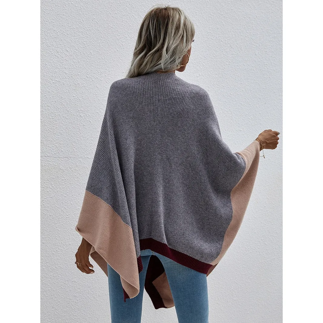 Vintage Patchwork Poncho Cardigan