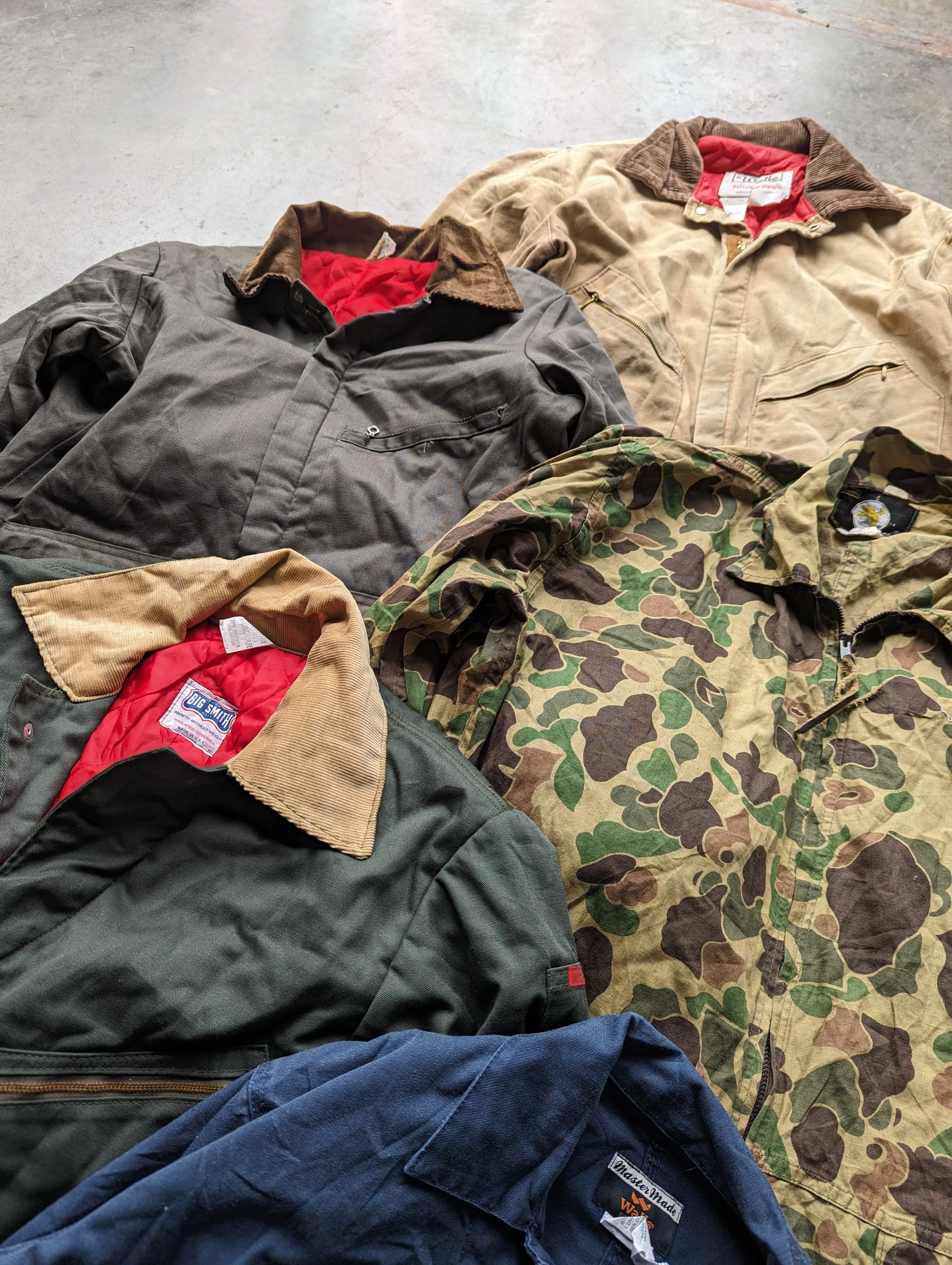 Vintage Workwear Boiler Suits Overalls