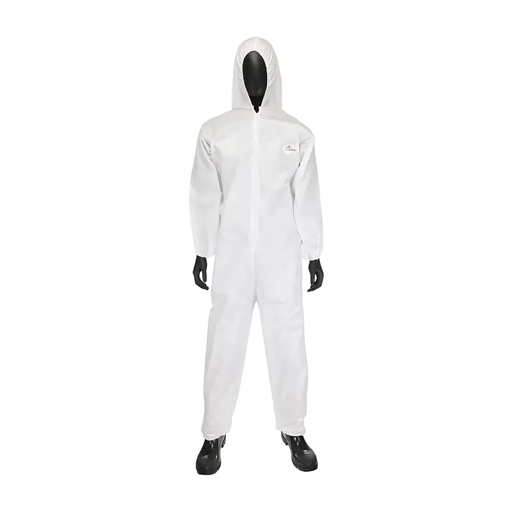 West Chester C3806/XXL PosiWear M3 Coverall with Hood, Elastic Wrists & Ankles 50 gsm