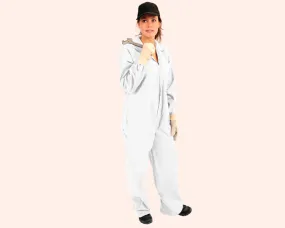 White 100% Cotton Industrial Coveralls