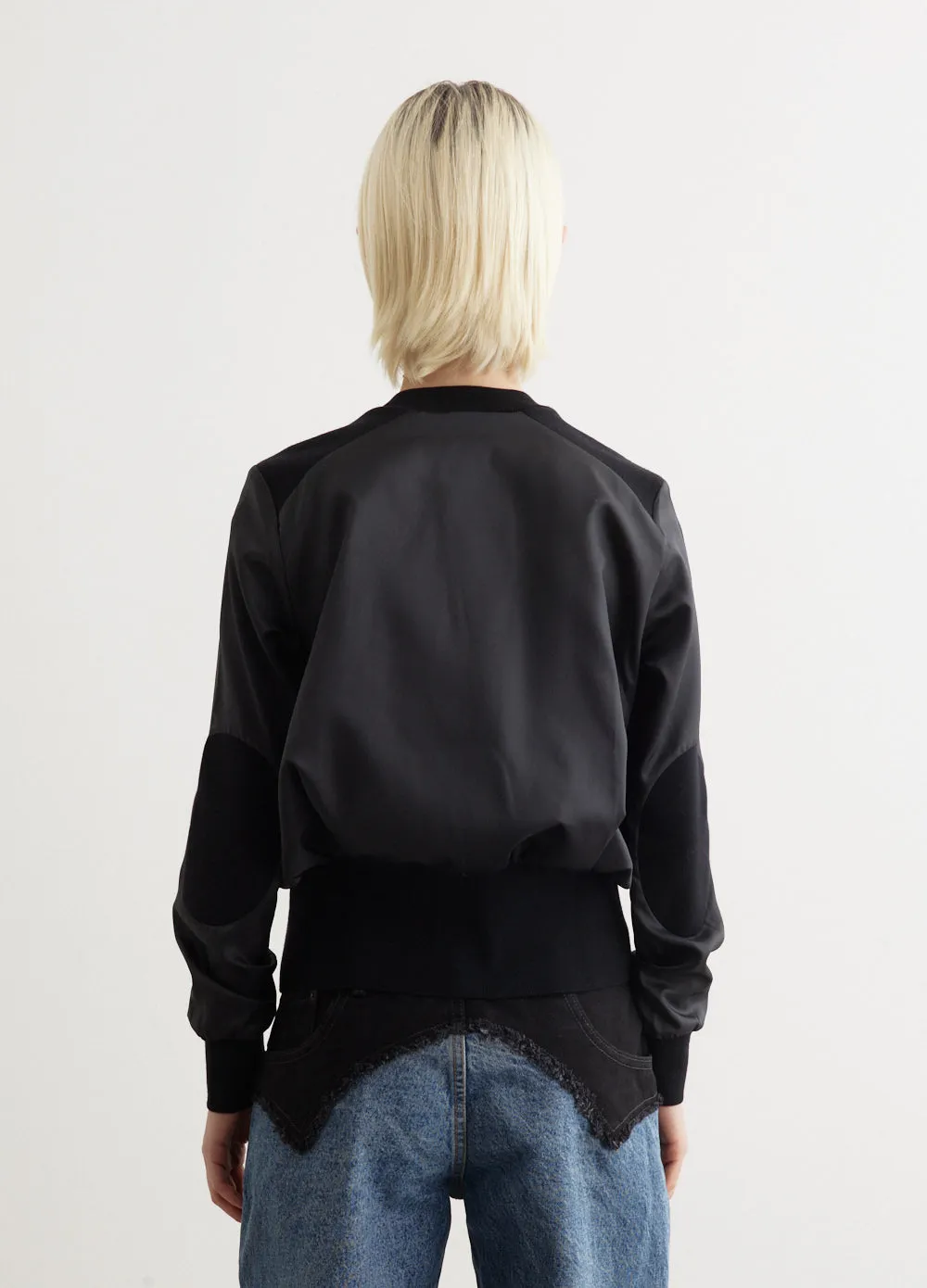 Wool Taffeta Cardigan