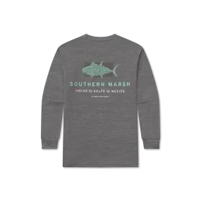 Youth FieldTec™ Heathered - Made in the Gulf - Tuna - Long Sleeve