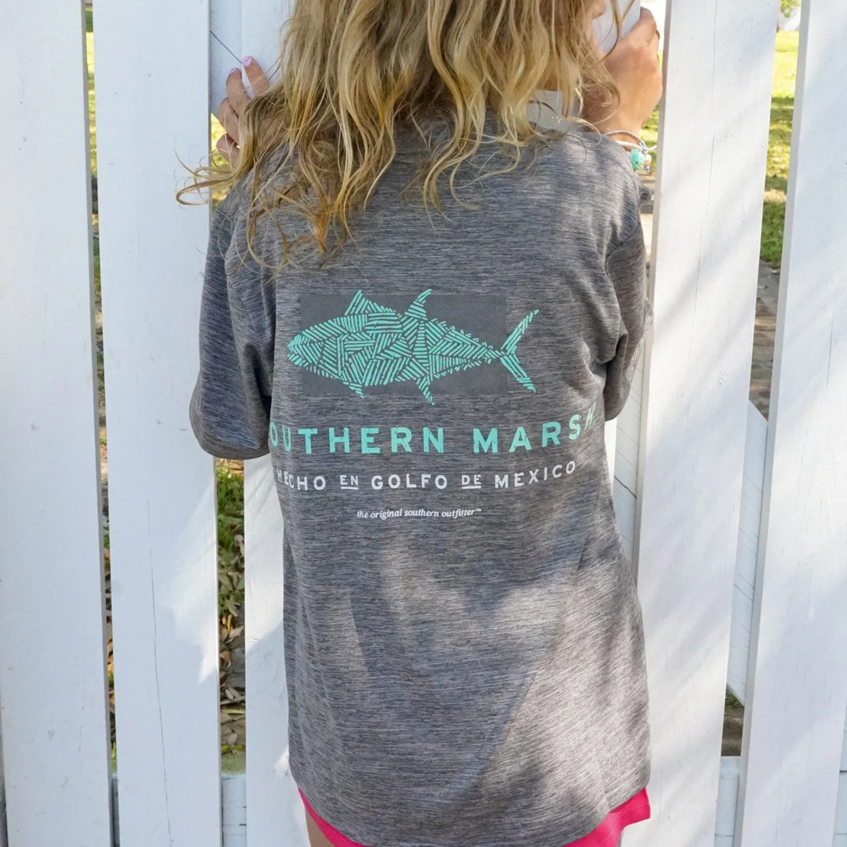 Youth FieldTec™ Heathered Tee - Made in the Gulf - Tuna