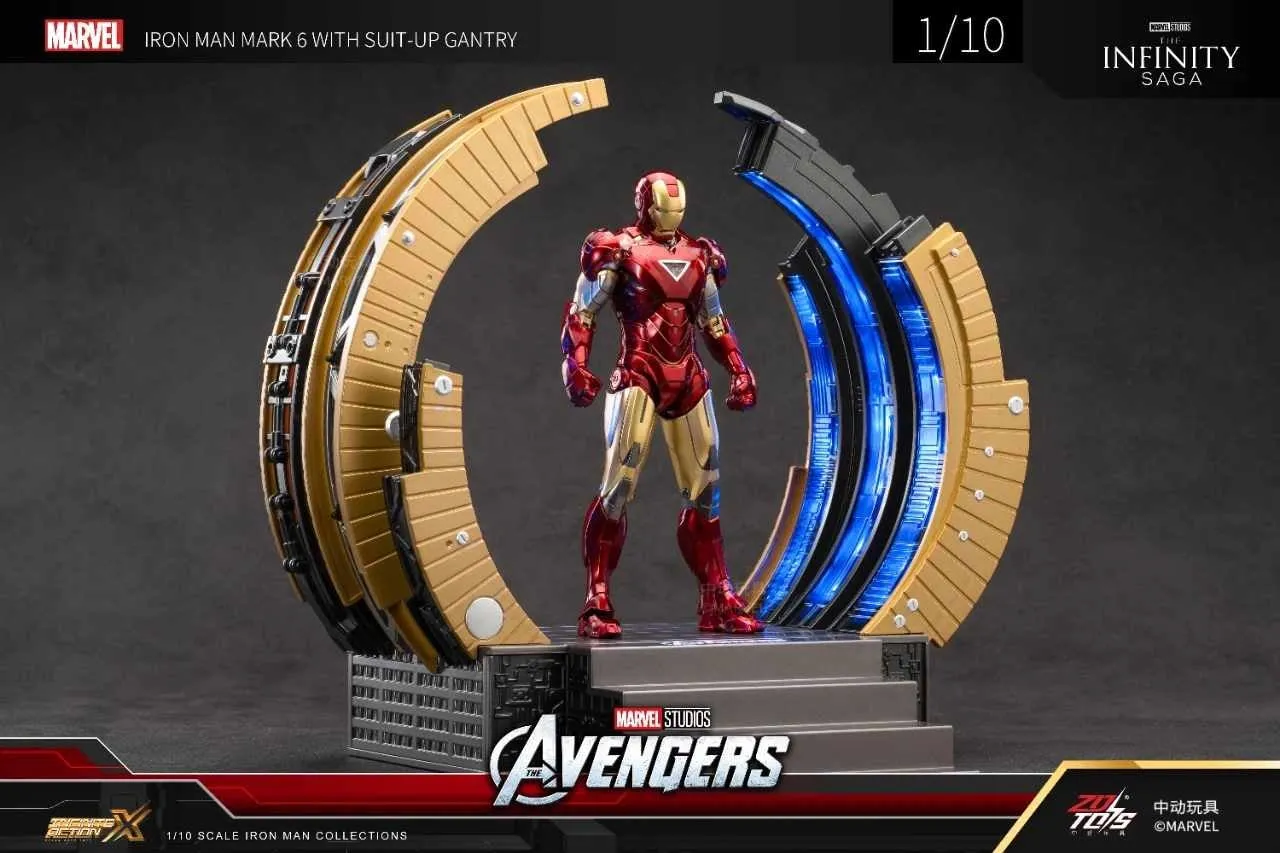 ZD TOYS - Infinity Saga - Iron Man Mark 6 with Suit-up Gantry Action Figure