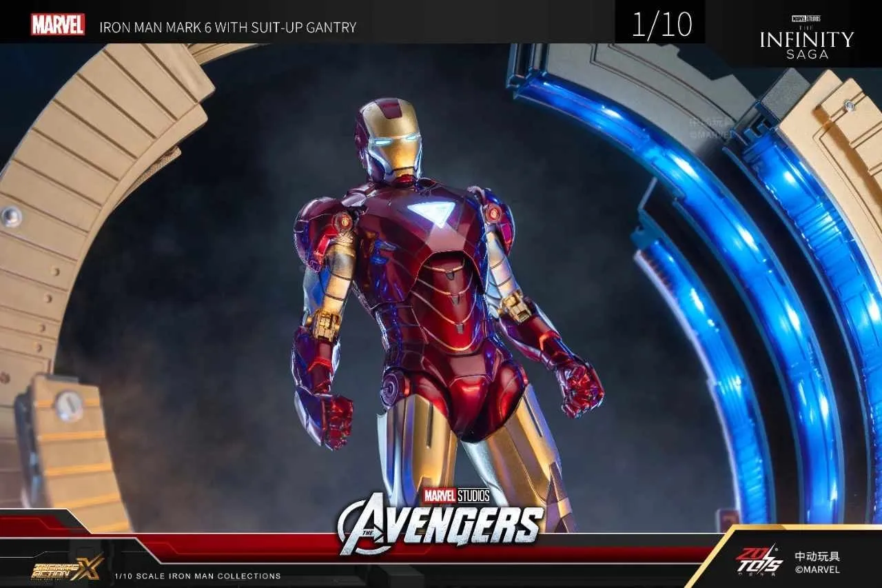ZD TOYS - Infinity Saga - Iron Man Mark 6 with Suit-up Gantry Action Figure