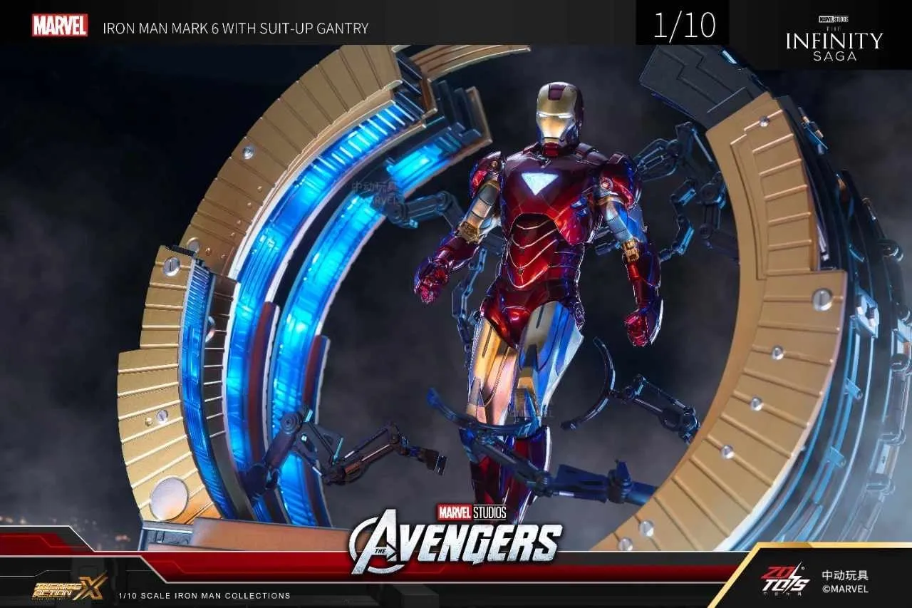 ZD TOYS - Infinity Saga - Iron Man Mark 6 with Suit-up Gantry Action Figure