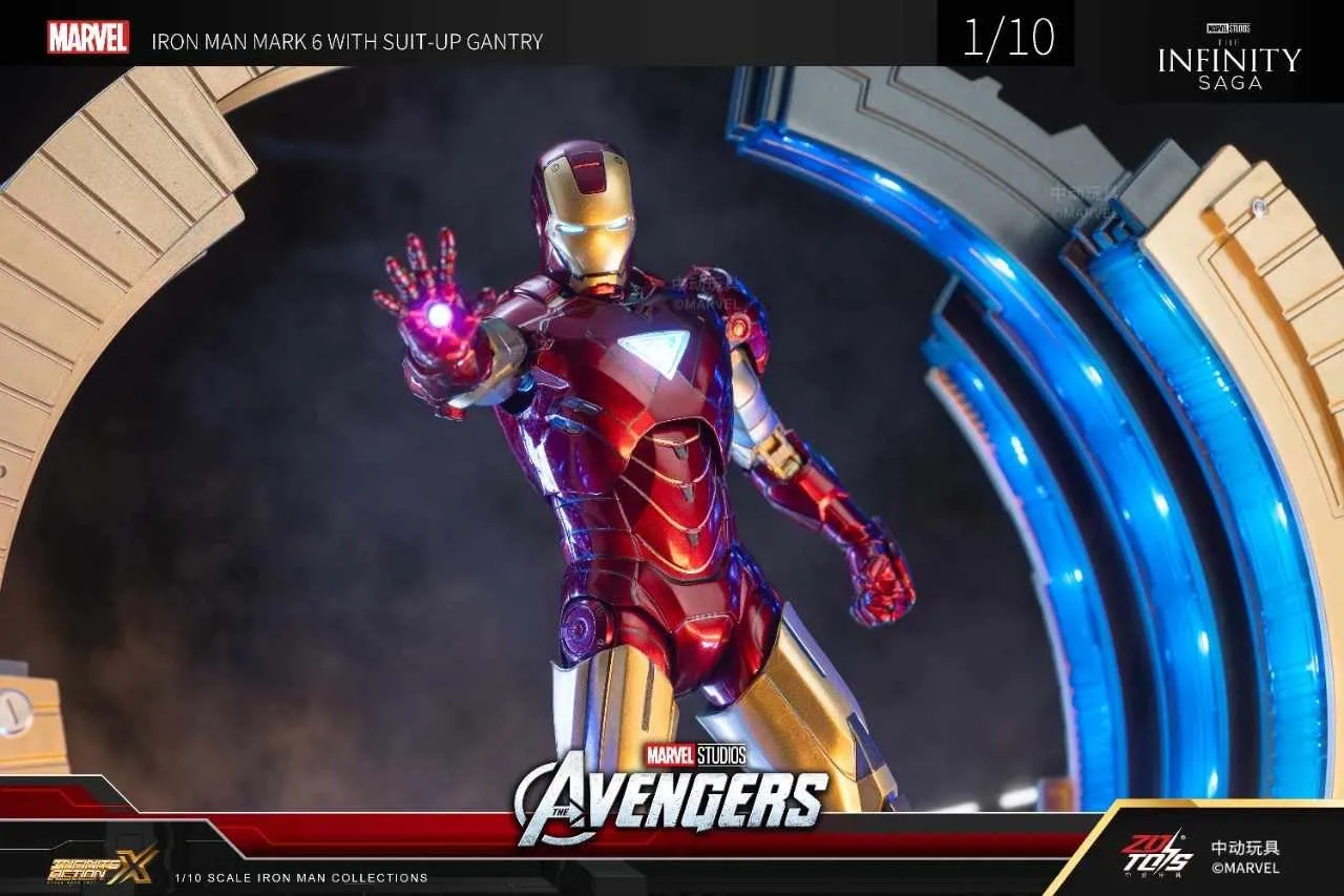 ZD TOYS - Infinity Saga - Iron Man Mark 6 with Suit-up Gantry Action Figure