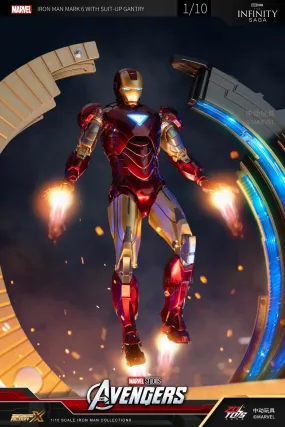 ZD TOYS - Infinity Saga - Iron Man Mark 6 with Suit-up Gantry Action Figure
