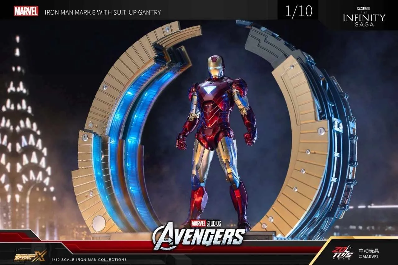 ZD TOYS - Infinity Saga - Iron Man Mark 6 with Suit-up Gantry Action Figure